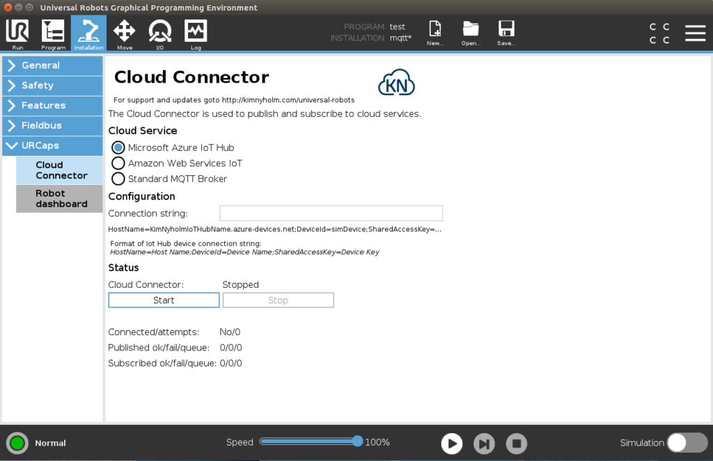 Cloud Connector Installation Tab